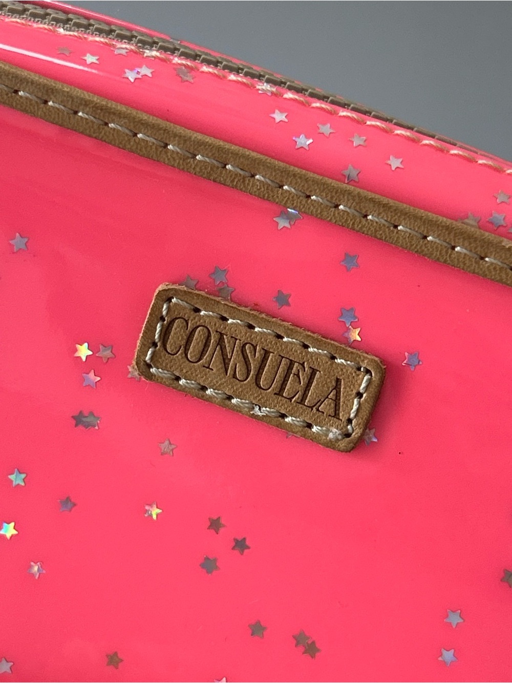 ✨ Consuela Shine Pink with Glitter Stars Wristlet Wallet - Picture 4 of 13